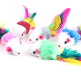 10Pcs/lot Soft Fleece False Mouse Cat Toys