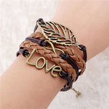 Leather Charm Bracelet