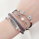 Leather Charm Bracelet