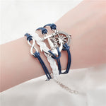 Leather Charm Bracelet