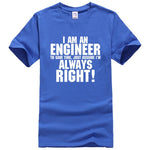 I AM AN ENGINEER printed letter summer