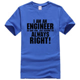 I AM AN ENGINEER printed letter summer