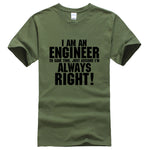 I AM AN ENGINEER printed letter summer