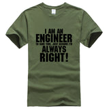 I AM AN ENGINEER printed letter summer