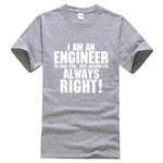 I AM AN ENGINEER printed letter summer