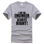 I AM AN ENGINEER printed letter summer