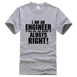 I AM AN ENGINEER printed letter summer