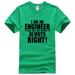 I AM AN ENGINEER printed letter summer