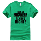 I AM AN ENGINEER printed letter summer