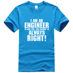 I AM AN ENGINEER printed letter summer