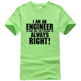 I AM AN ENGINEER printed letter summer