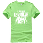 I AM AN ENGINEER printed letter summer