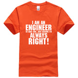 I AM AN ENGINEER printed letter summer