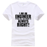 I AM AN ENGINEER printed letter summer