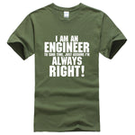 I AM AN ENGINEER printed letter summer