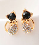 Rhinestone Crystal Silver Stud Earrings