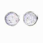 Rhinestone Crystal Silver Stud Earrings