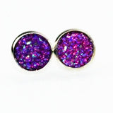 Rhinestone Crystal Silver Stud Earrings