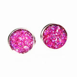 Rhinestone Crystal Silver Stud Earrings