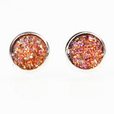 Rhinestone Crystal Silver Stud Earrings