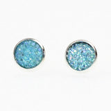 Rhinestone Crystal Silver Stud Earrings