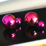 Rhinestone Crystal Silver Stud Earrings