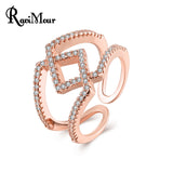 Rose Gold Silver Color Rings