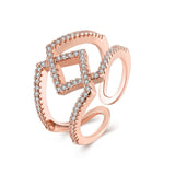 Rose Gold Silver Color Rings