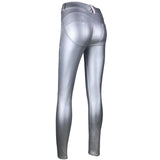 PU Leather Low Waist Leggings