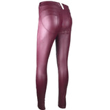 PU Leather Low Waist Leggings