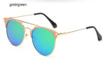 Mirror Rose Gold cat eye Sunglasses