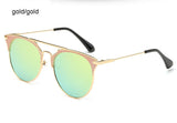 Mirror Rose Gold cat eye Sunglasses