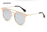 Mirror Rose Gold cat eye Sunglasses