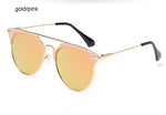 Mirror Rose Gold cat eye Sunglasses