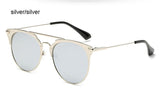 Mirror Rose Gold cat eye Sunglasses