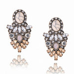 Crystal Gem Statement Earrings