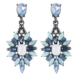 Crystal Gem Statement Earrings