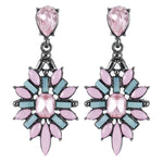 Crystal Gem Statement Earrings