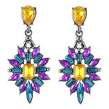 Crystal Gem Statement Earrings