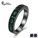 RAVIMOUR  Black Color Rings