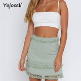 Sexy summer tassel skirt