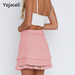 Sexy summer tassel skirt