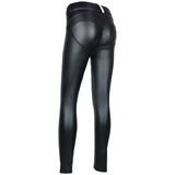 Leather Low Waist Leggings