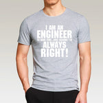 Men cotton t shirt 2018  I Am An Engineer