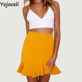 women slim mini skirt