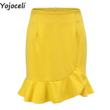 women slim mini skirt