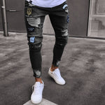 2 Style Men Ripped Skinny Biker Jeans