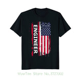 Cool Patriotic Usa Engineer T Shirt