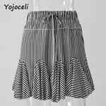 Cute striped skirt women