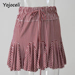 Cute striped skirt women